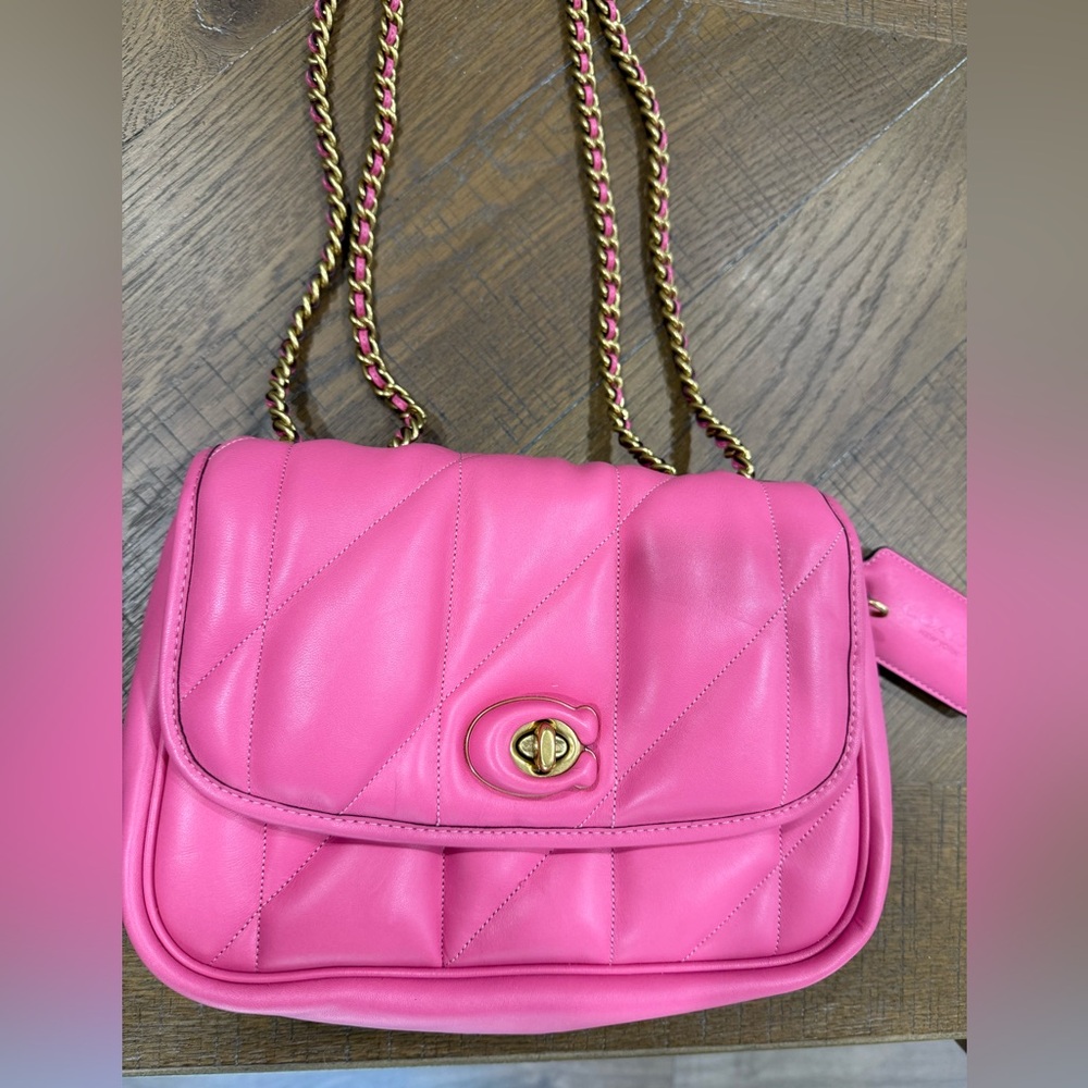 Coach Pillow Madison Shoulder Bag 18 with Quilting
